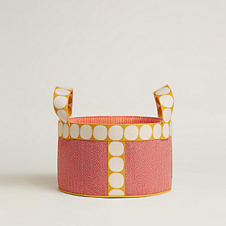 Animaux Blocks basket, small model - Brown | Hermès USA
